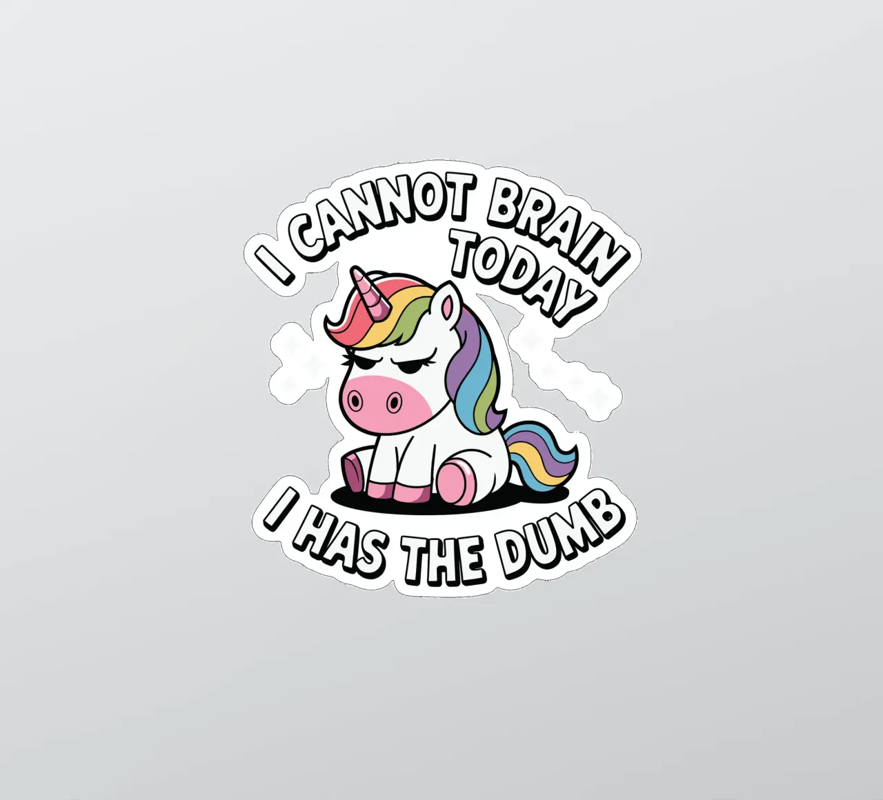 I cannot brain today, I has the dumb adesivo da edsonramosart