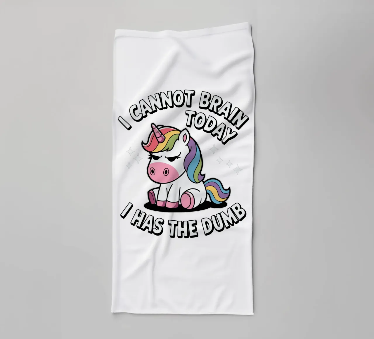 I cannot brain today, I has the dumb asciugamano da bagno da edsonramosart