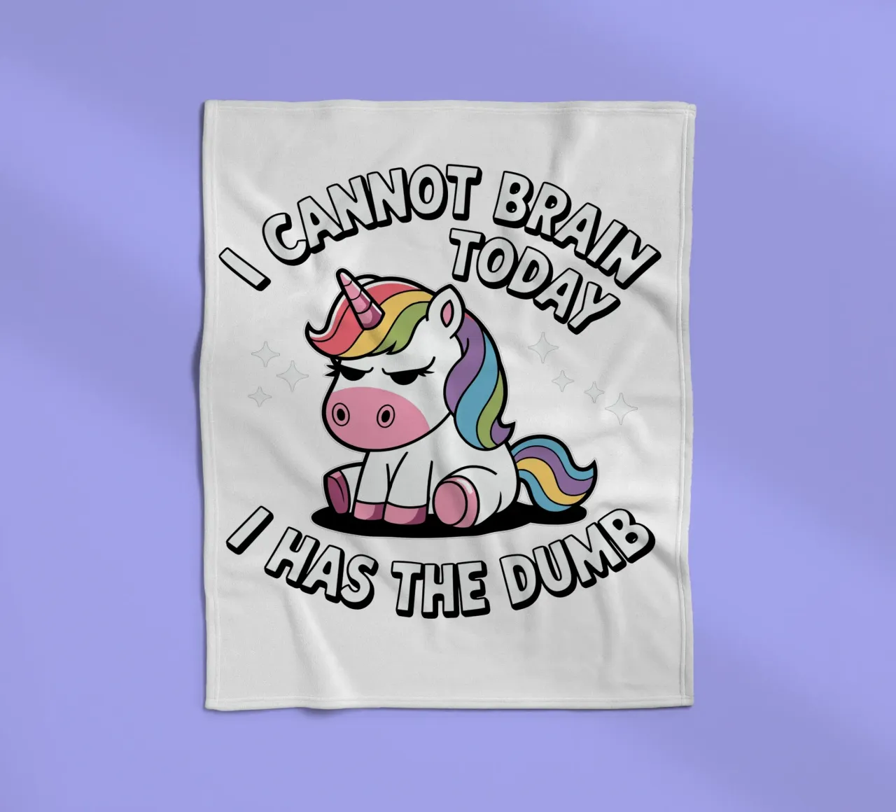 I cannot brain today, I has the dumb fleece blanket by edsonramosart