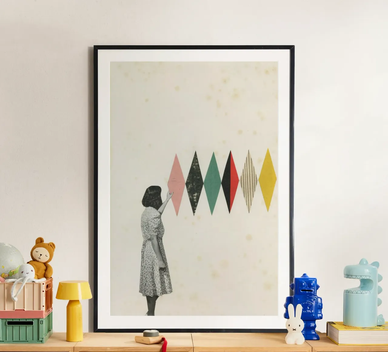 L'artista poster con telaio in plastica da Cassia Beck Collage