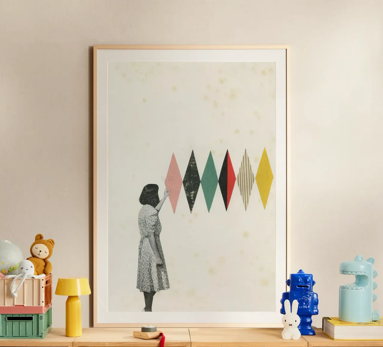 L'artista poster con telaio in plastica da Cassia Beck Collage