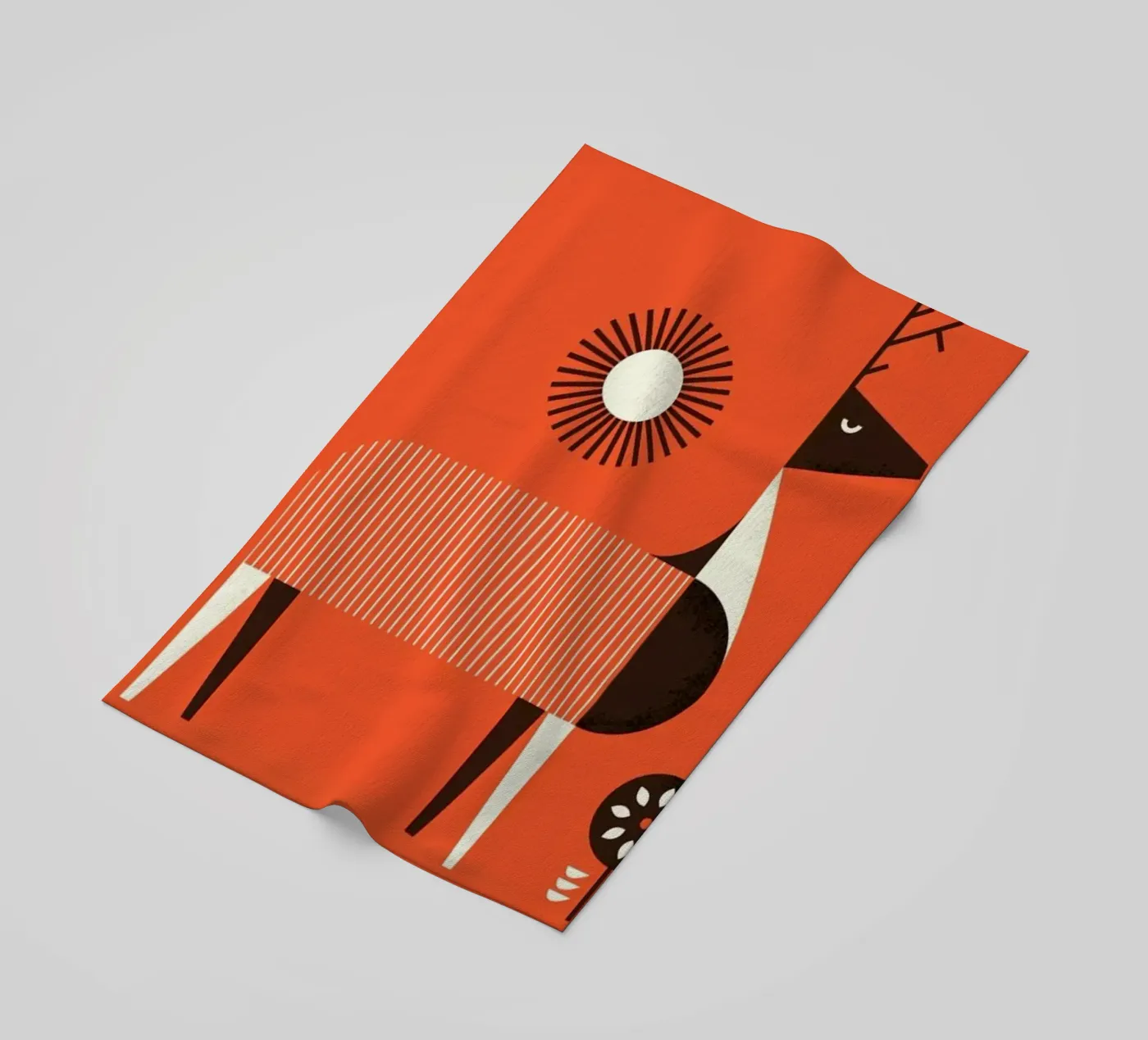 Deer beach towel by Maz