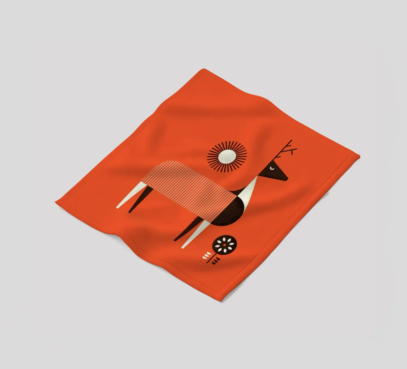 Deer fleecedeken van Maz