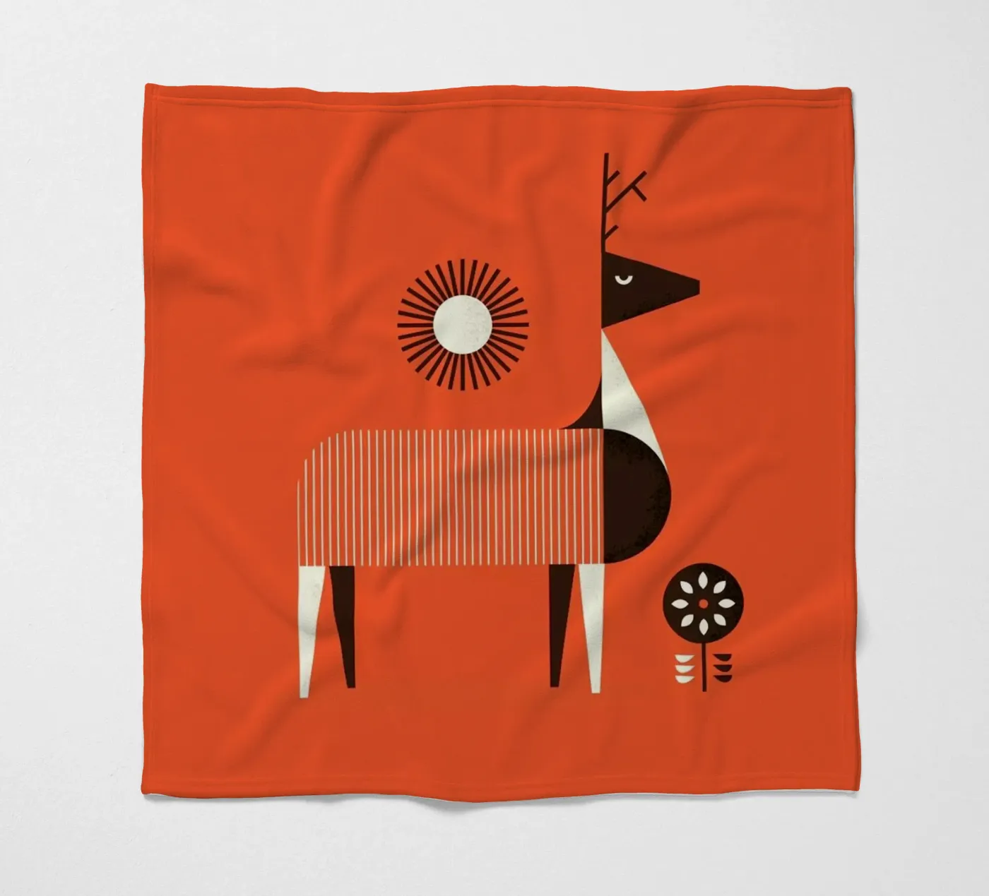 Deer fleecedeken van Maz