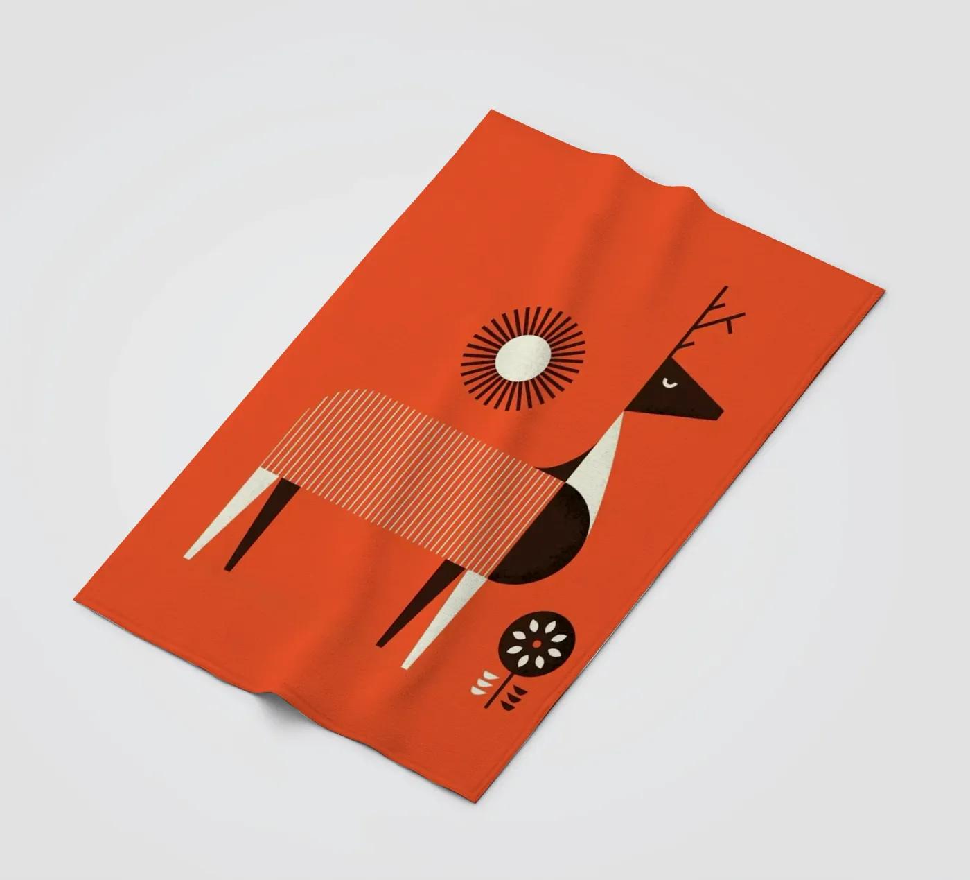 Deer fleecedeken van Maz