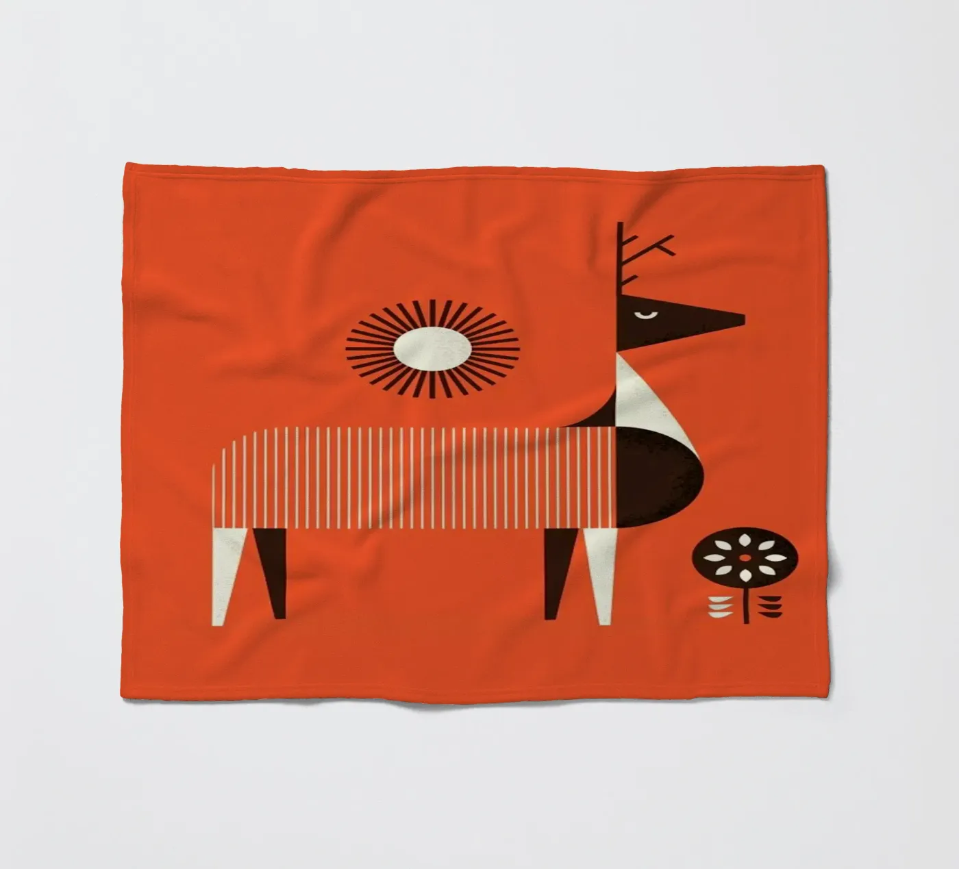 Deer fleecedeken van Maz