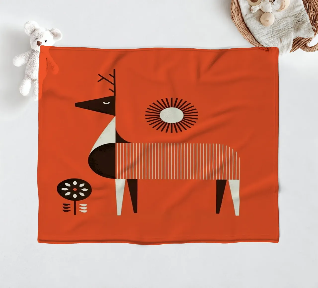 Deer Fleecedecke von Maz