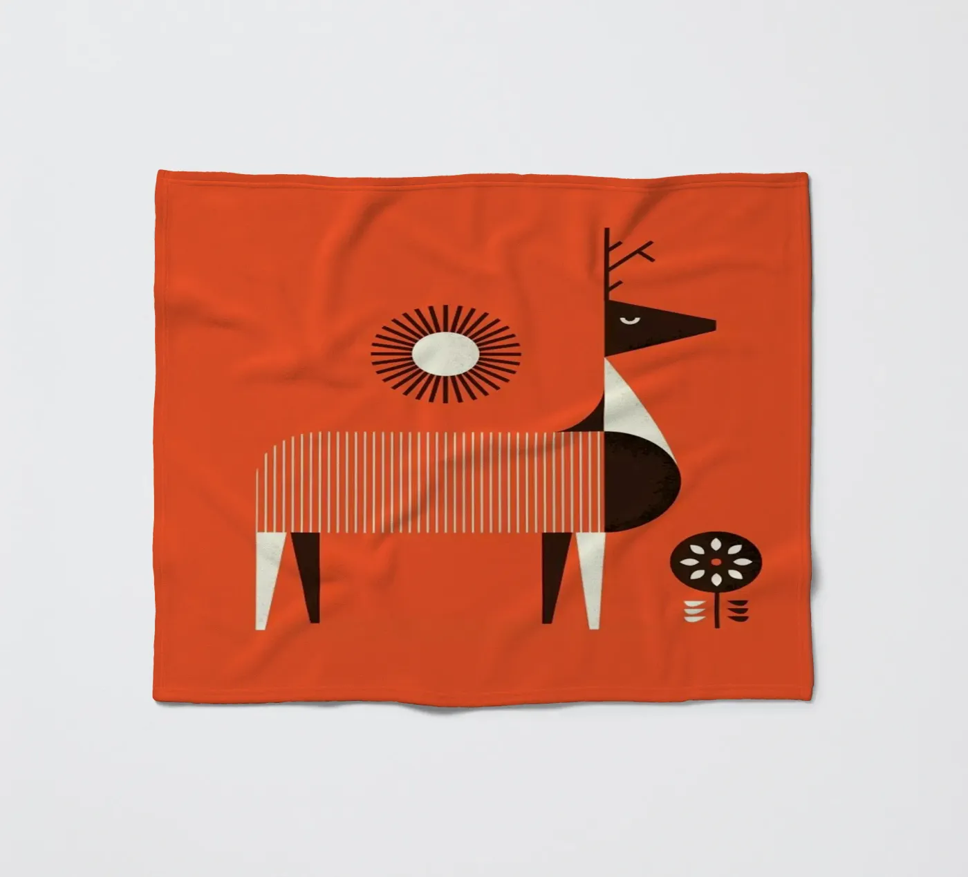 Deer fleecedeken van Maz