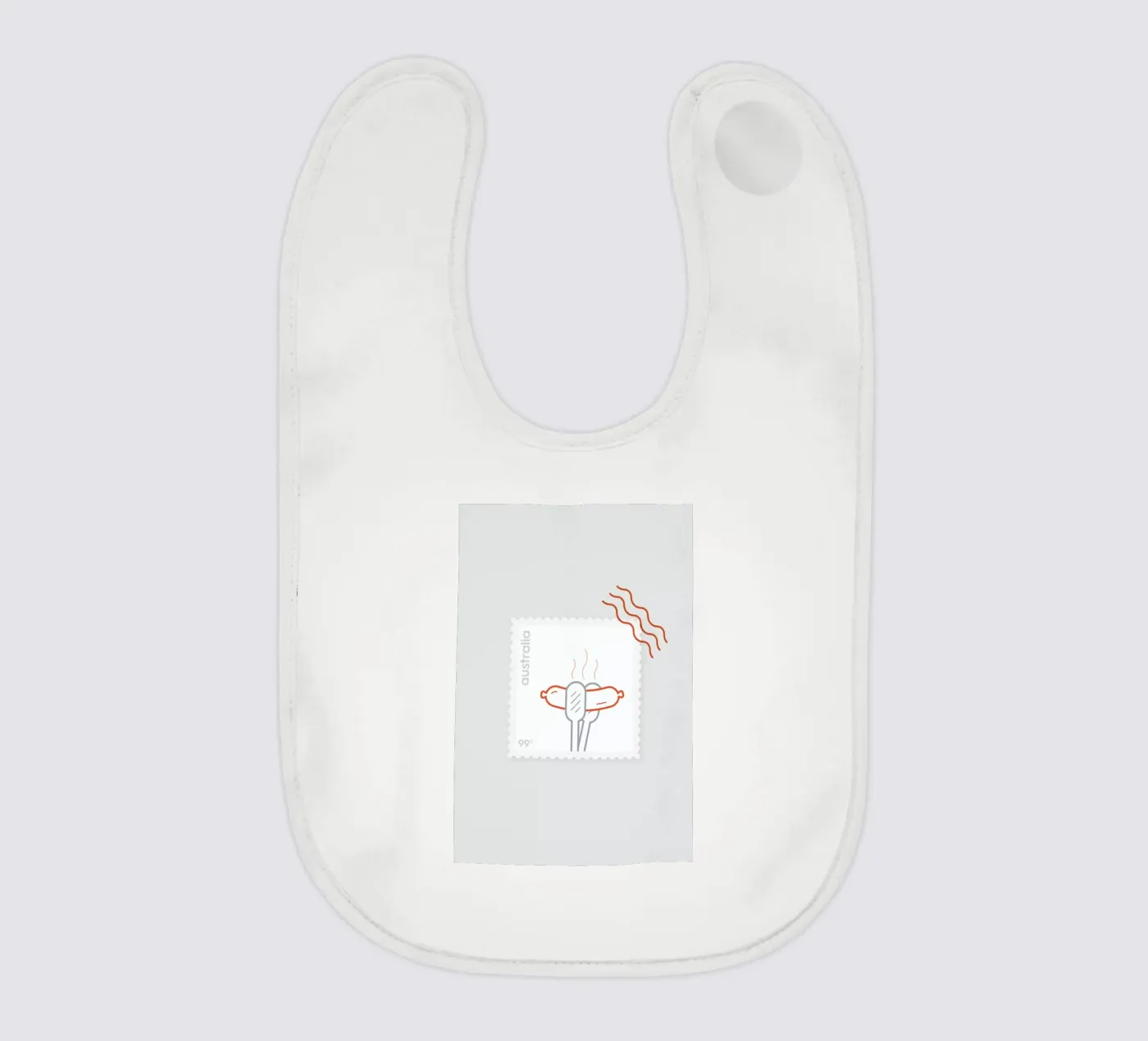 BBQ baby bib by Dean Smith