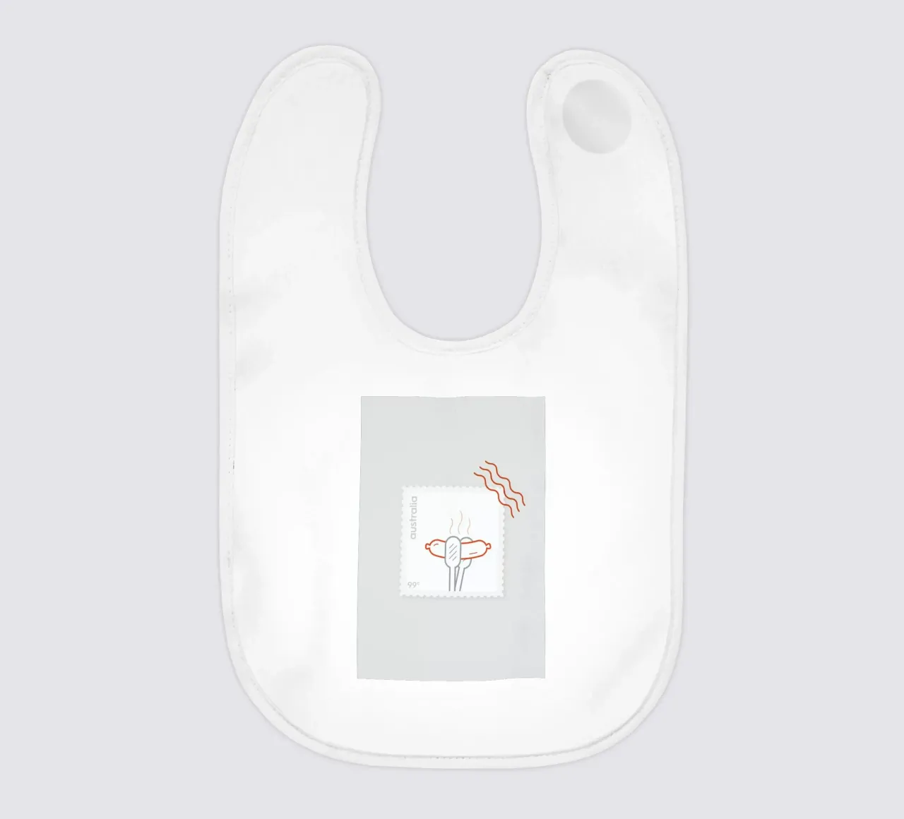 BBQ baby bib by Dean Smith