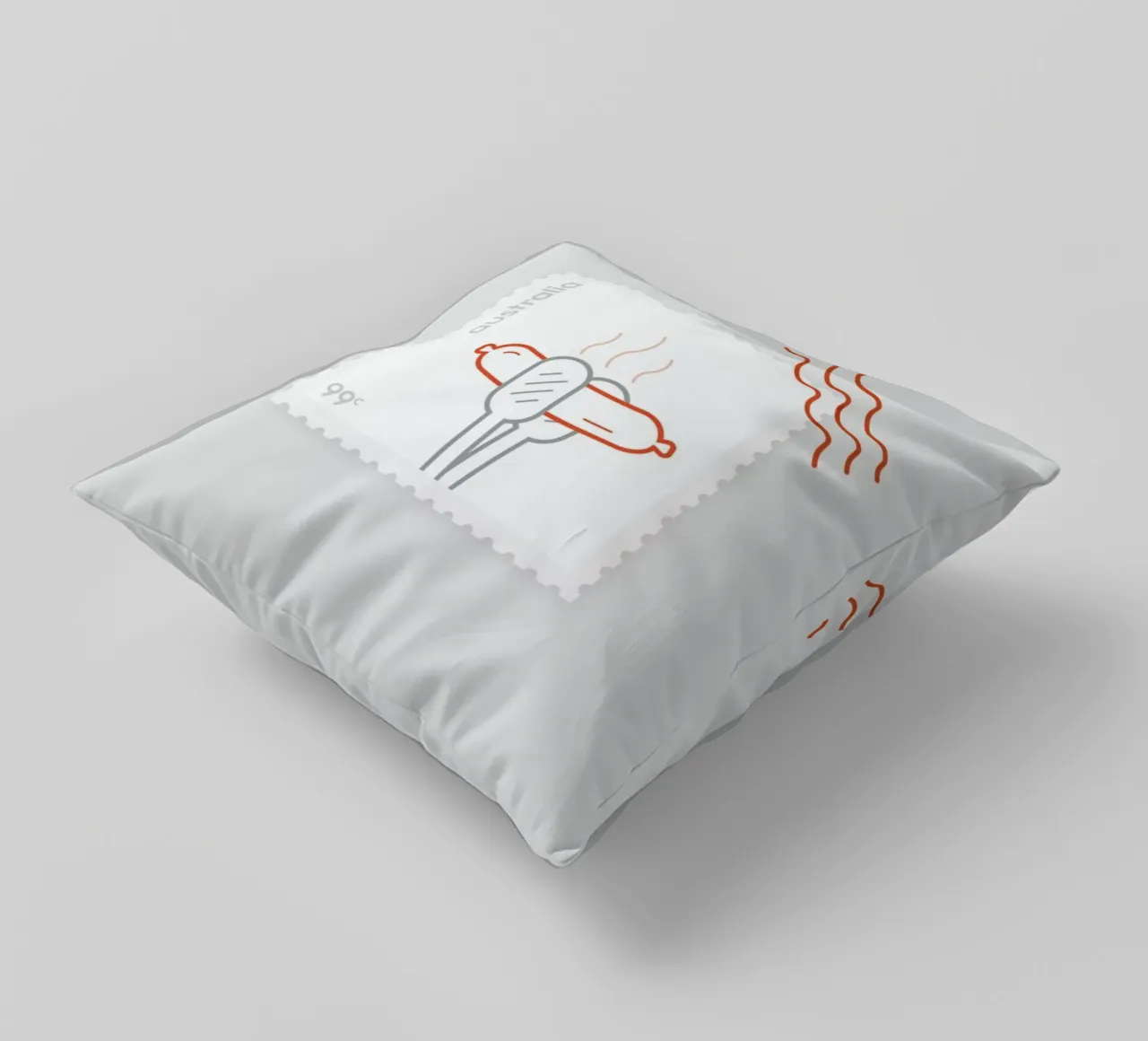 BBQ decorative cushion by Dean Smith
