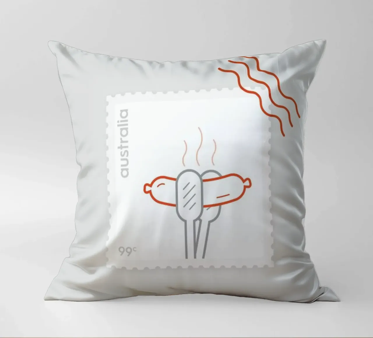 BBQ decorative cushion by Dean Smith