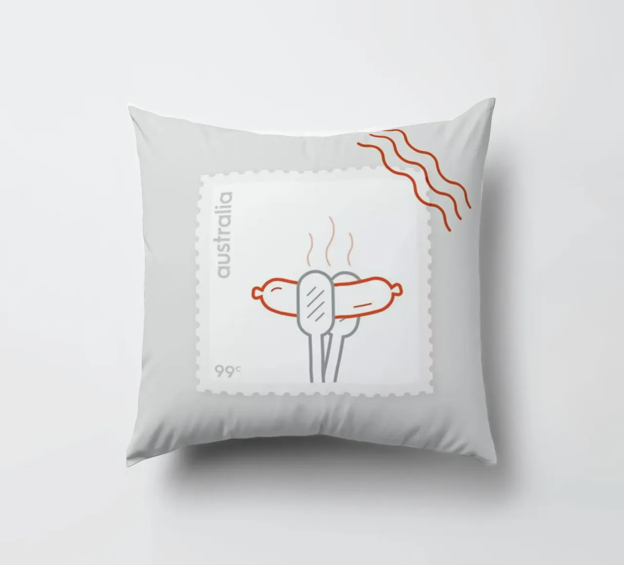 BBQ decorative cushion by Dean Smith