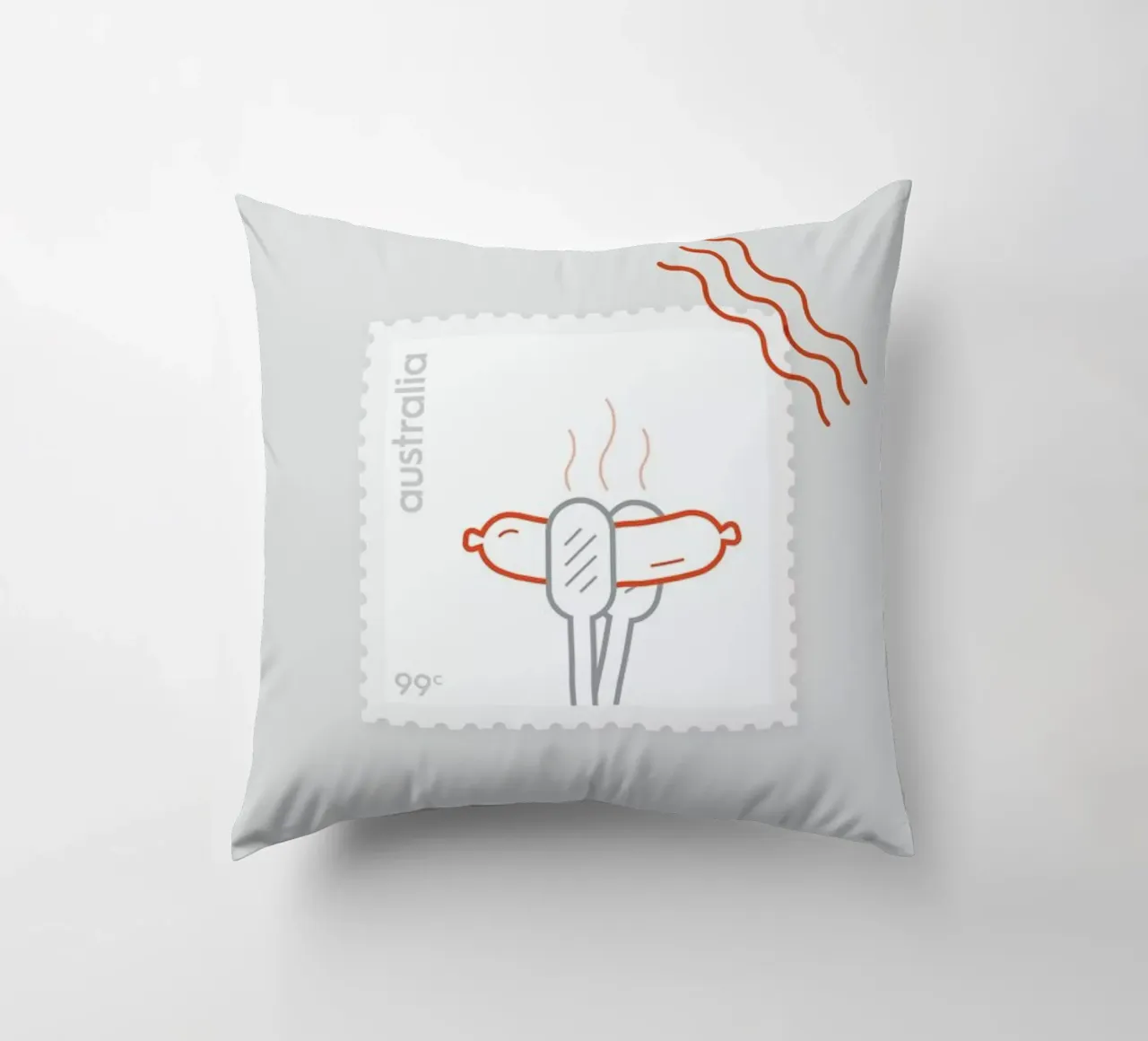 BBQ decorative cushion by Dean Smith