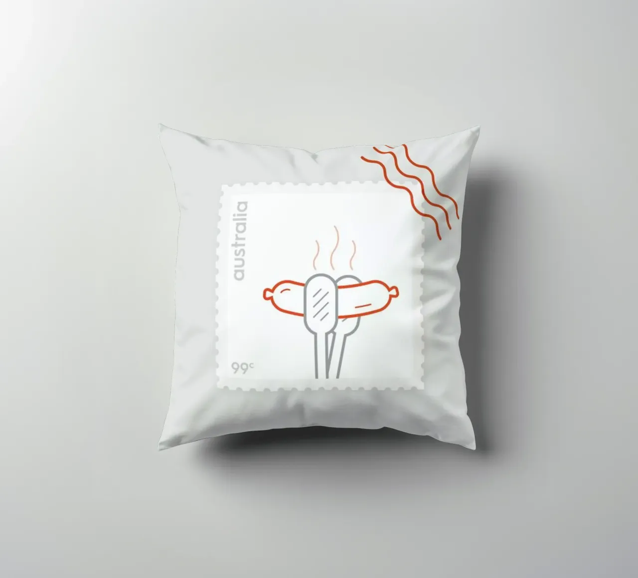 BBQ decorative cushion by Dean Smith