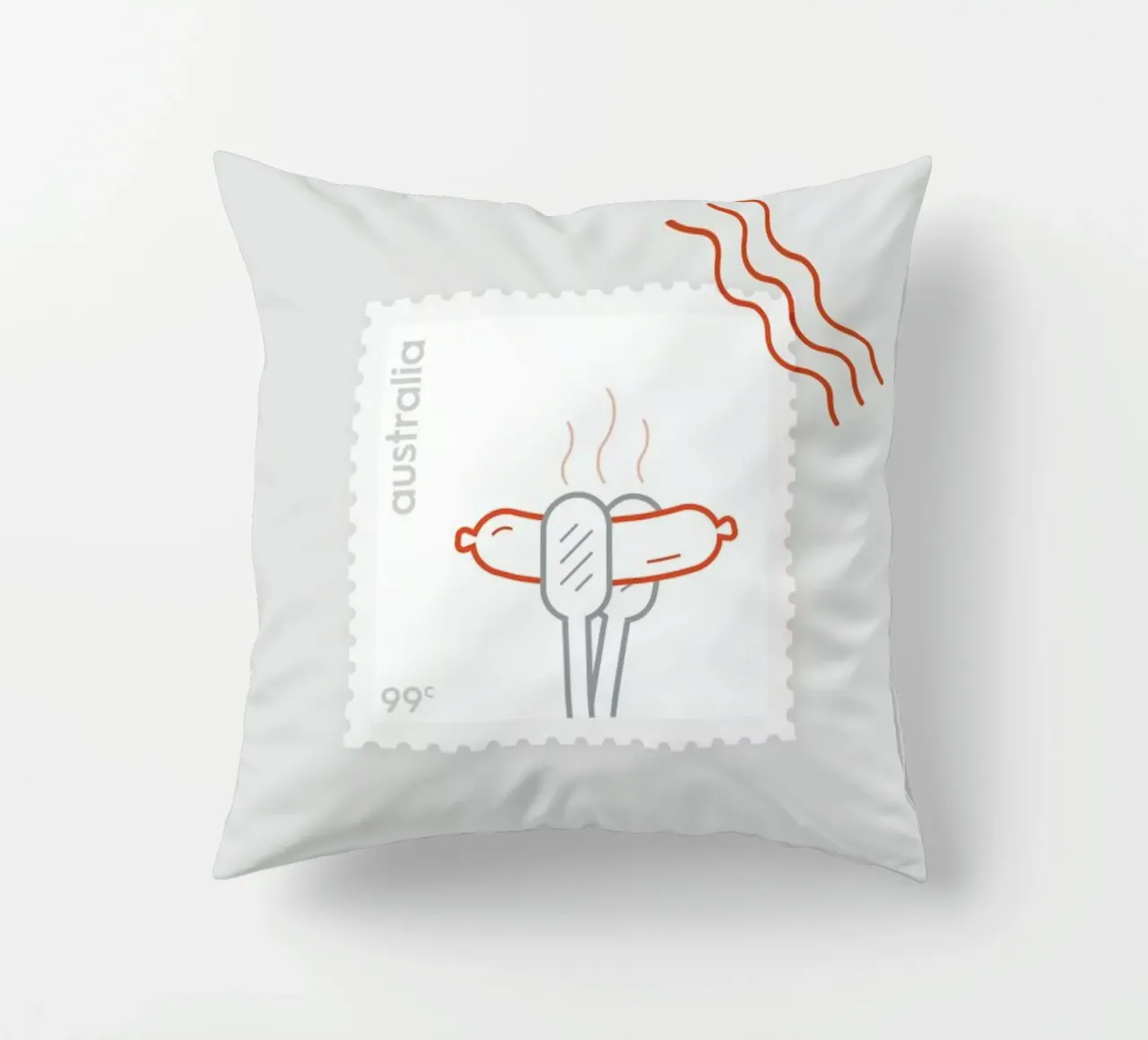 BBQ decorative cushion by Dean Smith