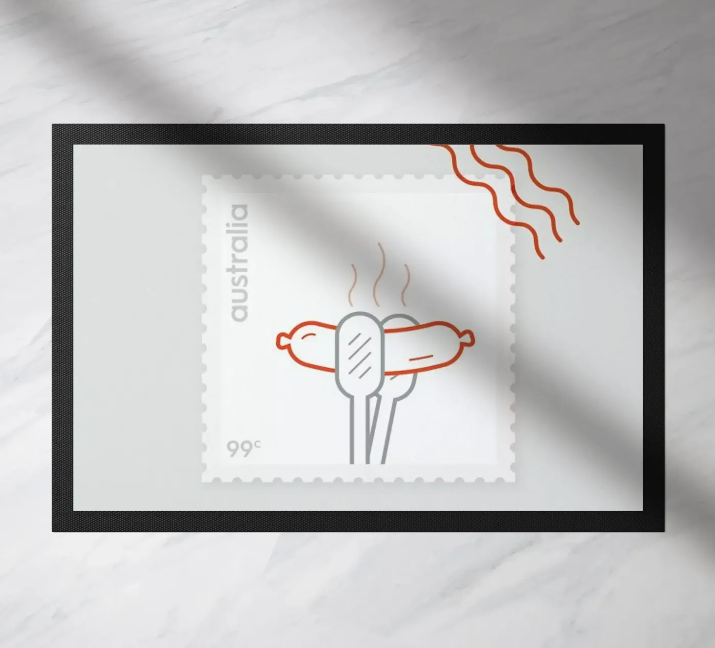 BBQ doormat by Dean Smith