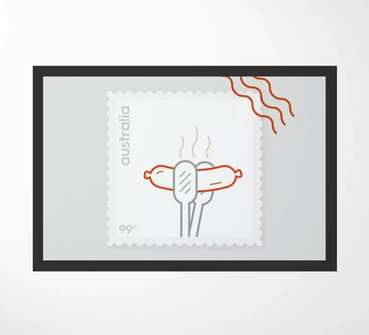 BBQ doormat by Dean Smith