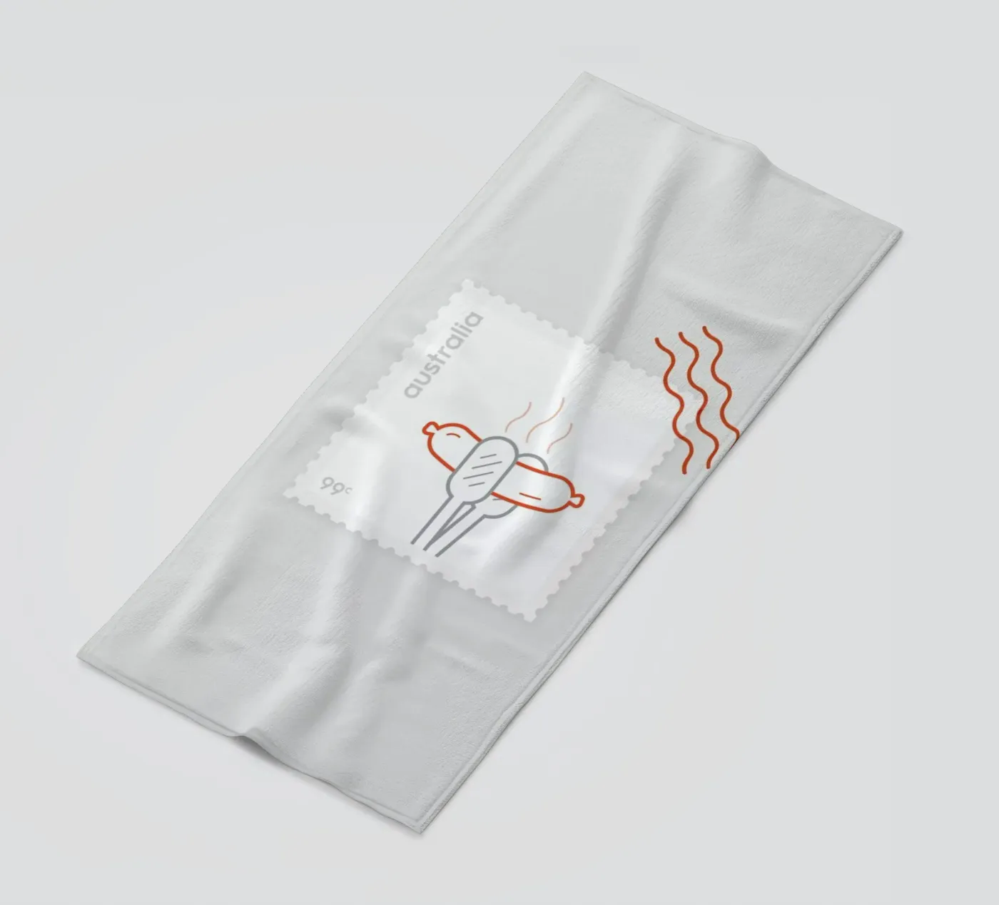 BBQ beach towel by Dean Smith