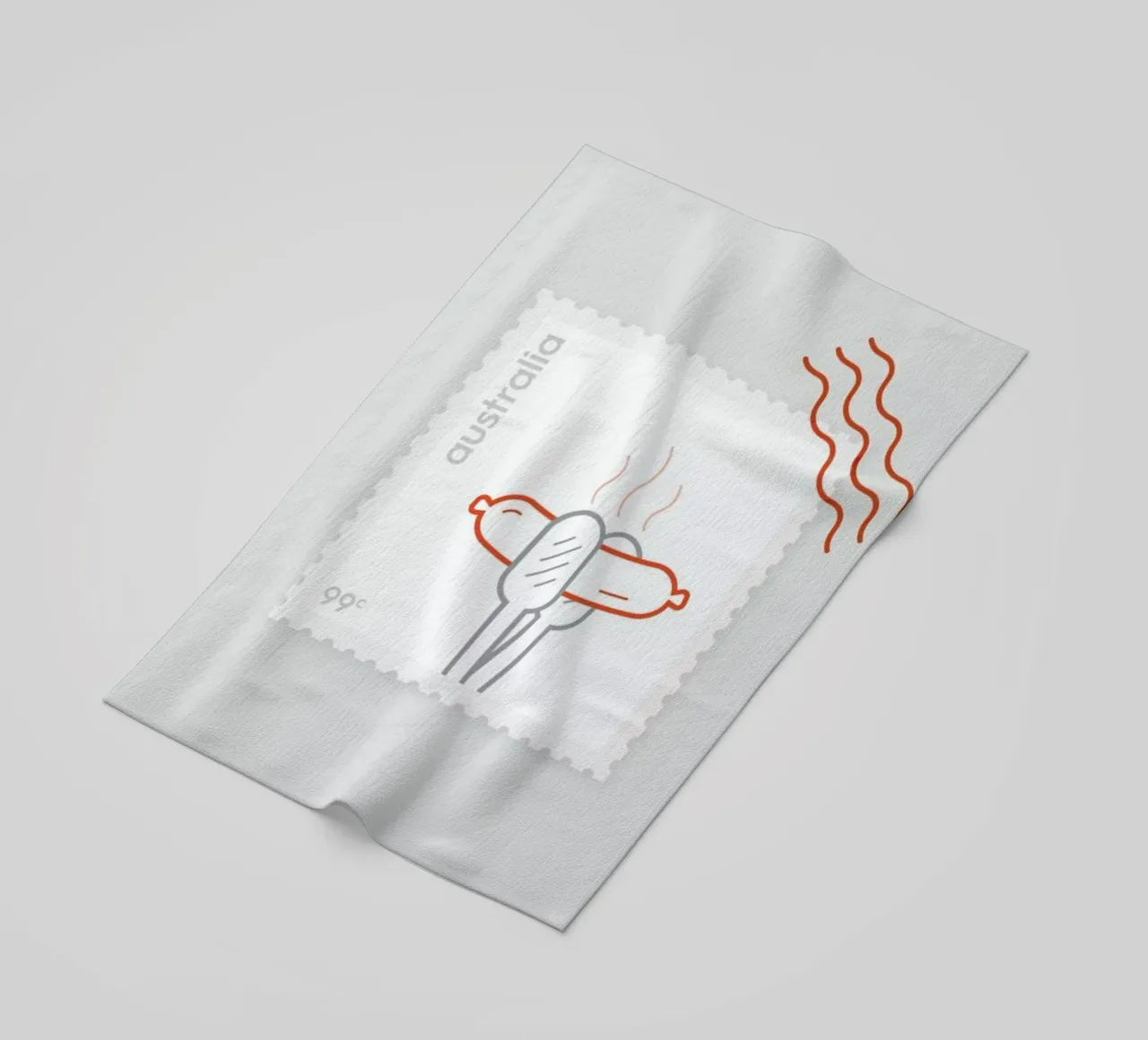 BBQ beach towel by Dean Smith