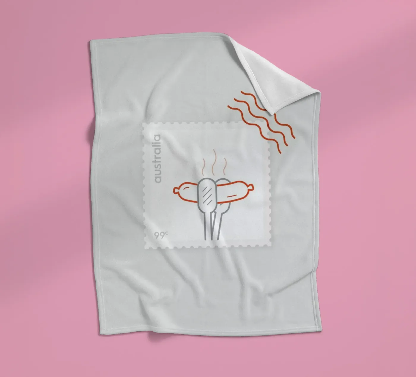 BBQ fleece blanket by Dean Smith