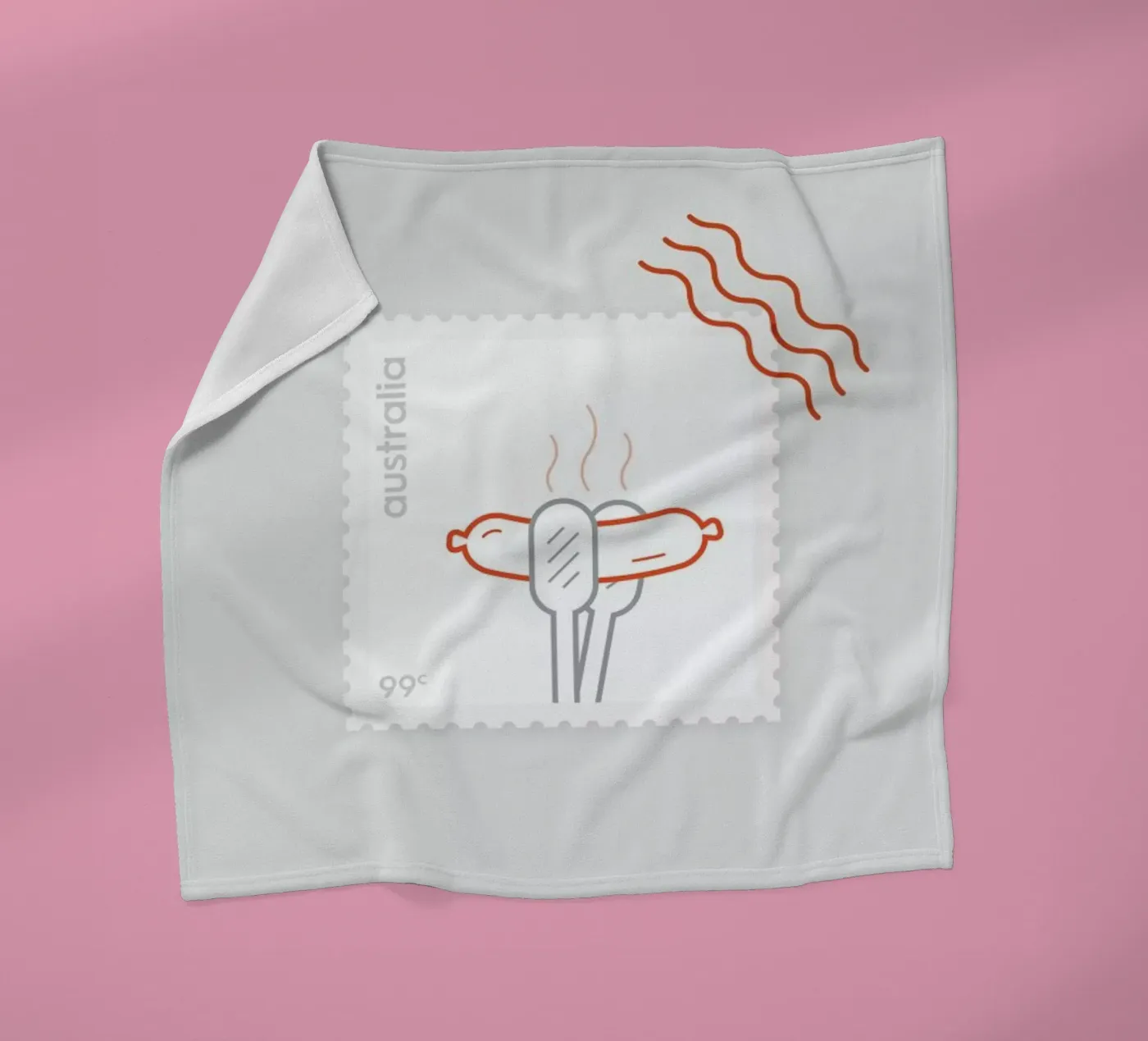 BBQ fleece blanket by Dean Smith