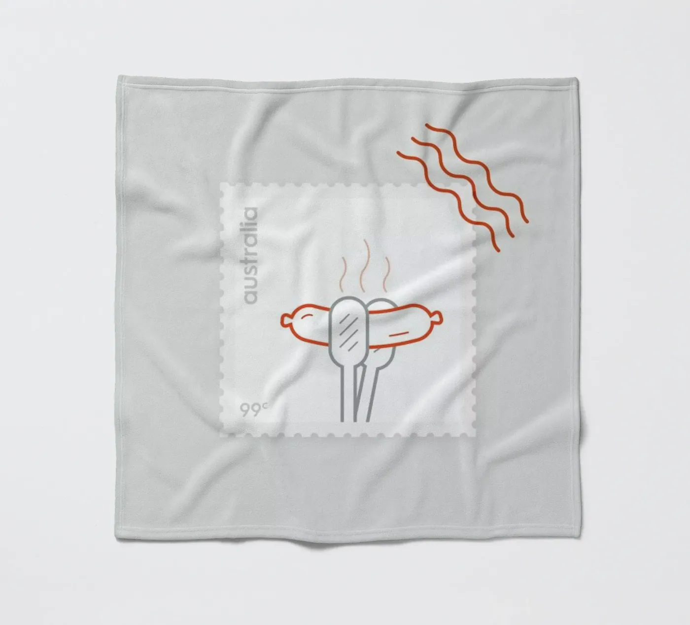 BBQ fleece blanket by Dean Smith