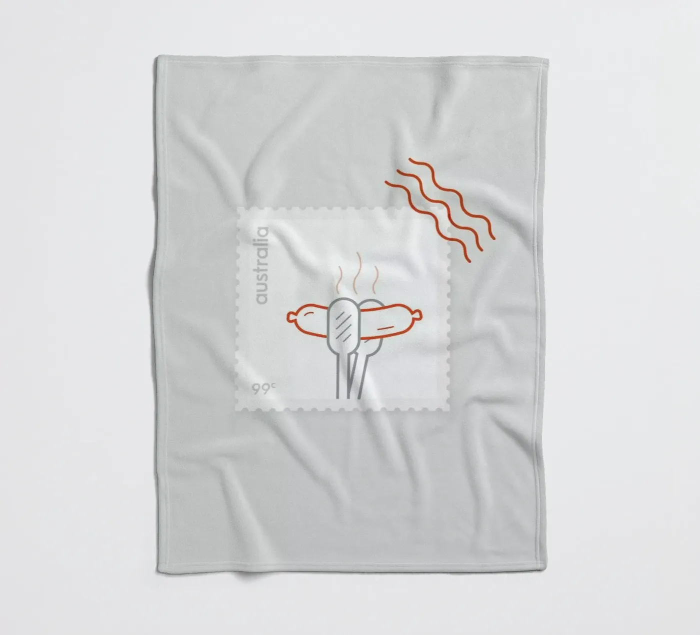 BBQ fleece blanket by Dean Smith