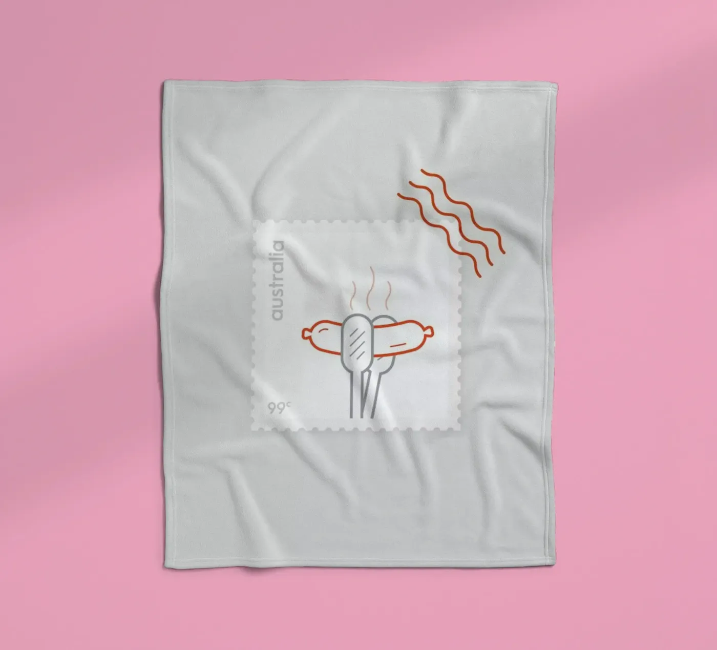 BBQ fleece blanket by Dean Smith