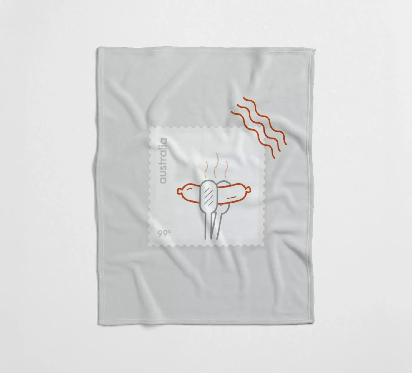 BBQ fleece blanket by Dean Smith