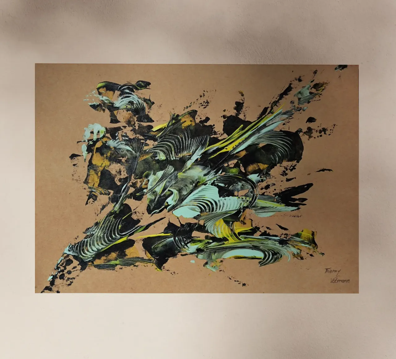NATURAL STYLE 32 pellicola backlit da Thierry Vobmann Abstract painting