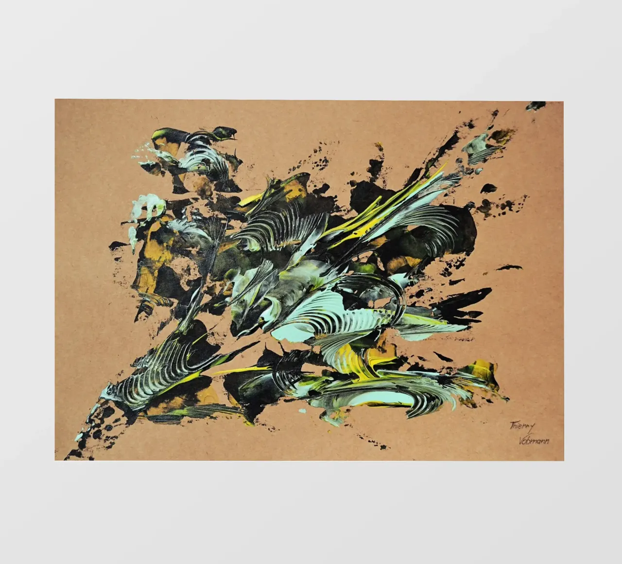 NATURAL STYLE 32 telo in pvc da Thierry Vobmann Abstract painting