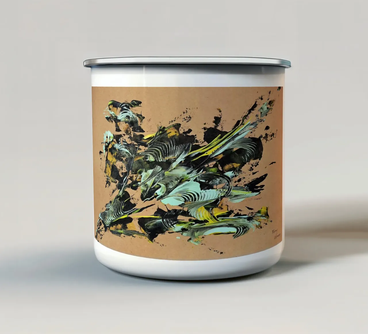 NATURAL STYLE 32 tazza in smalto da Thierry Vobmann Abstract painting