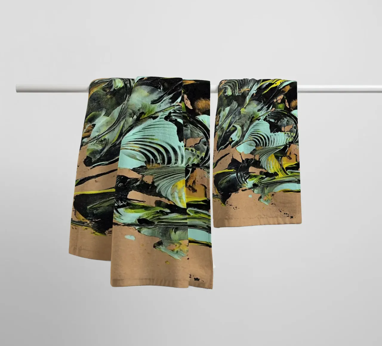 NATURAL STYLE 32 asciugamano da bagno da Thierry Vobmann Abstract painting