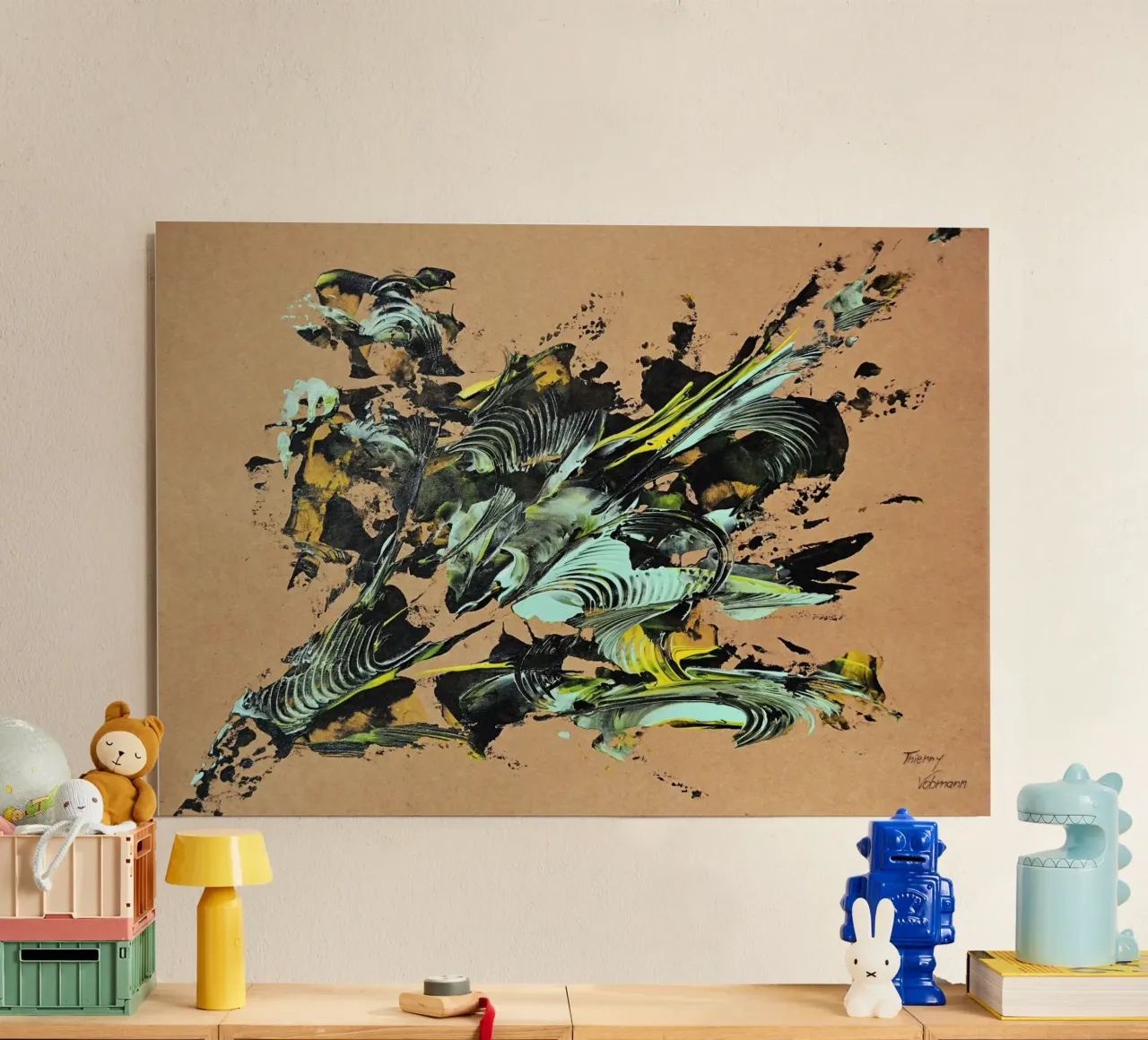 NATURAL STYLE 32 alluminio dibond da Thierry Vobmann Abstract painting
