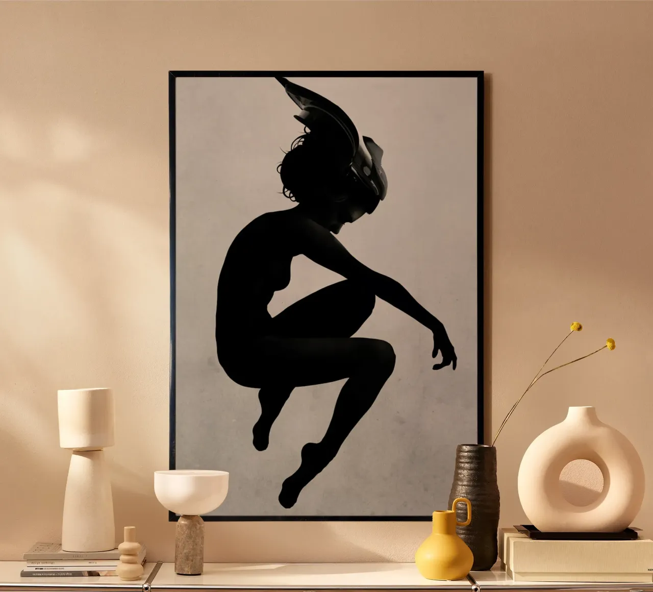 Meander poster con telaio in alluminio da Ruben Ireland