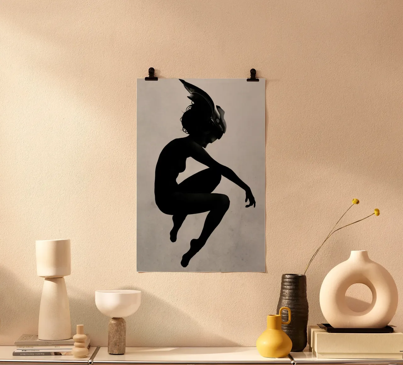 Meander poster con telaio in alluminio da Ruben Ireland