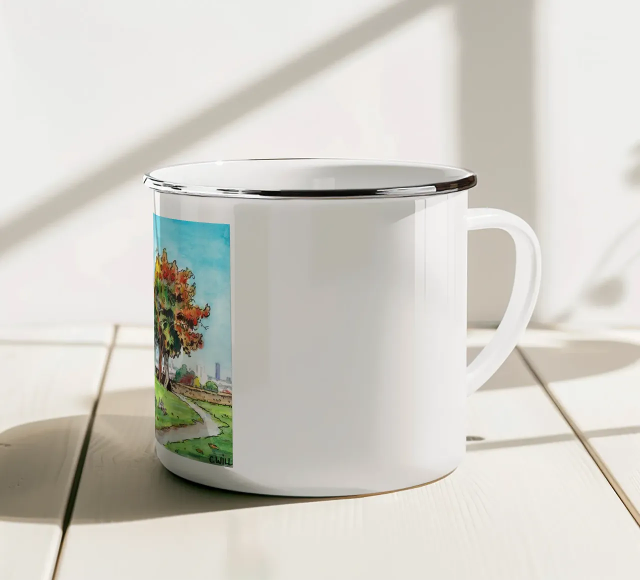 Parco Meudon tazza in smalto da C.WILL