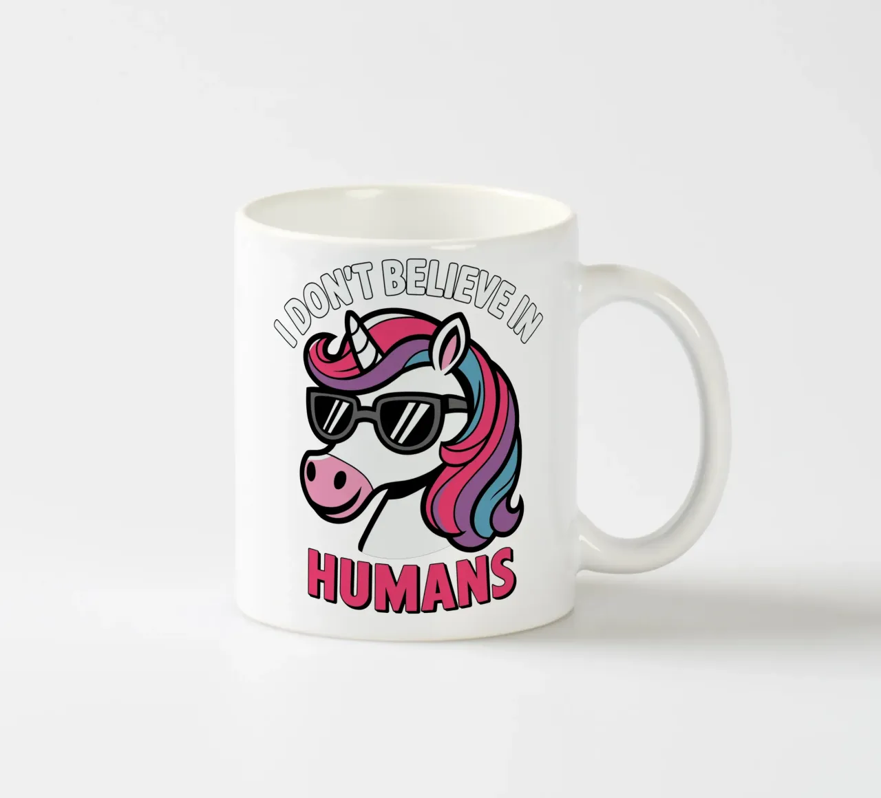 I don't believe in humans tazza in ceramica da edsonramosart