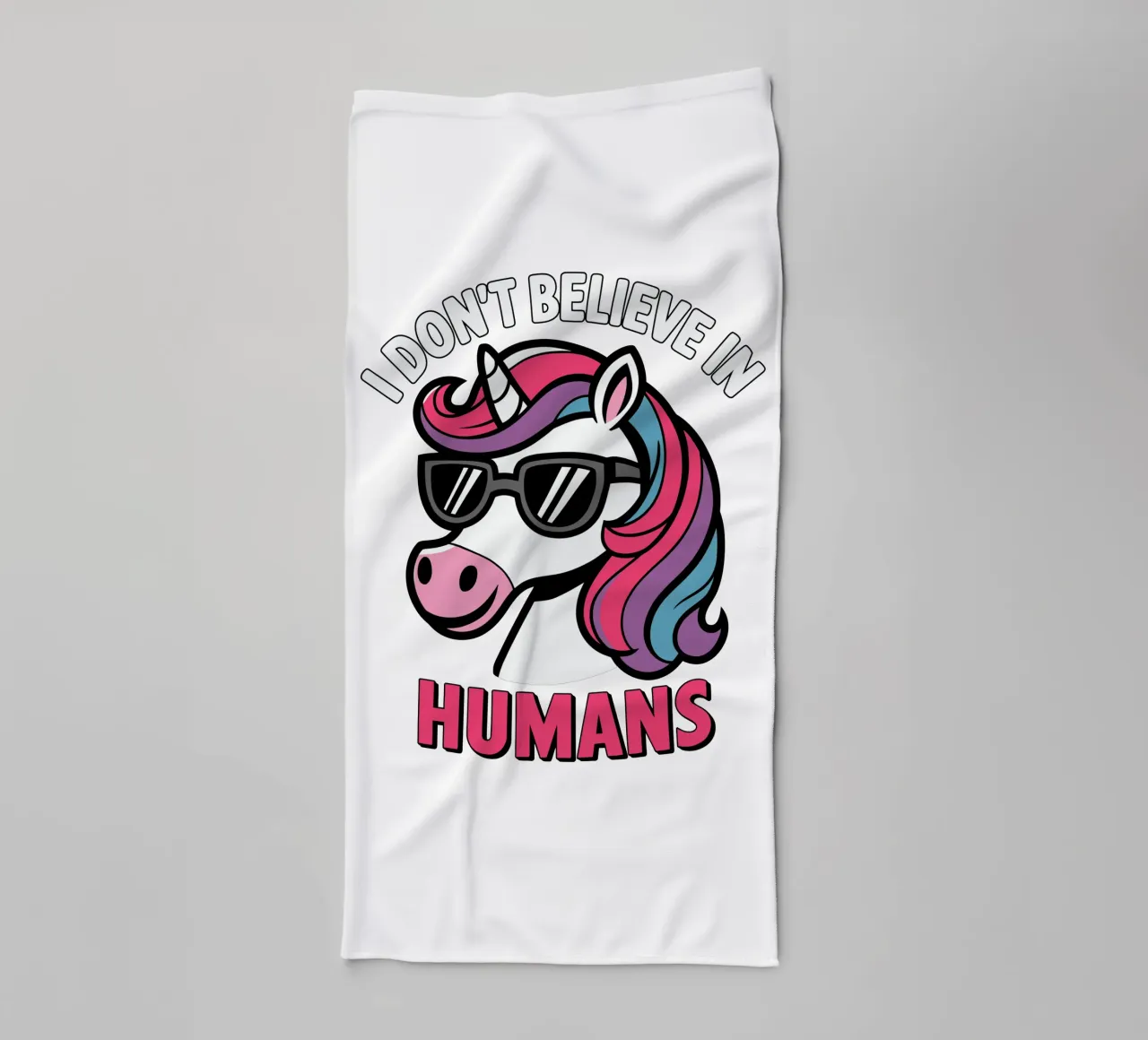I don't believe in humans asciugamano da bagno da edsonramosart