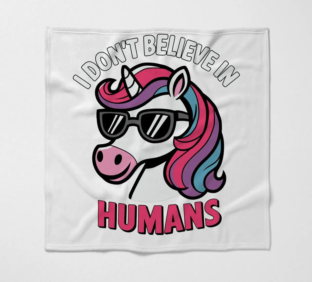 I don't believe in humans coperta in pile da edsonramosart