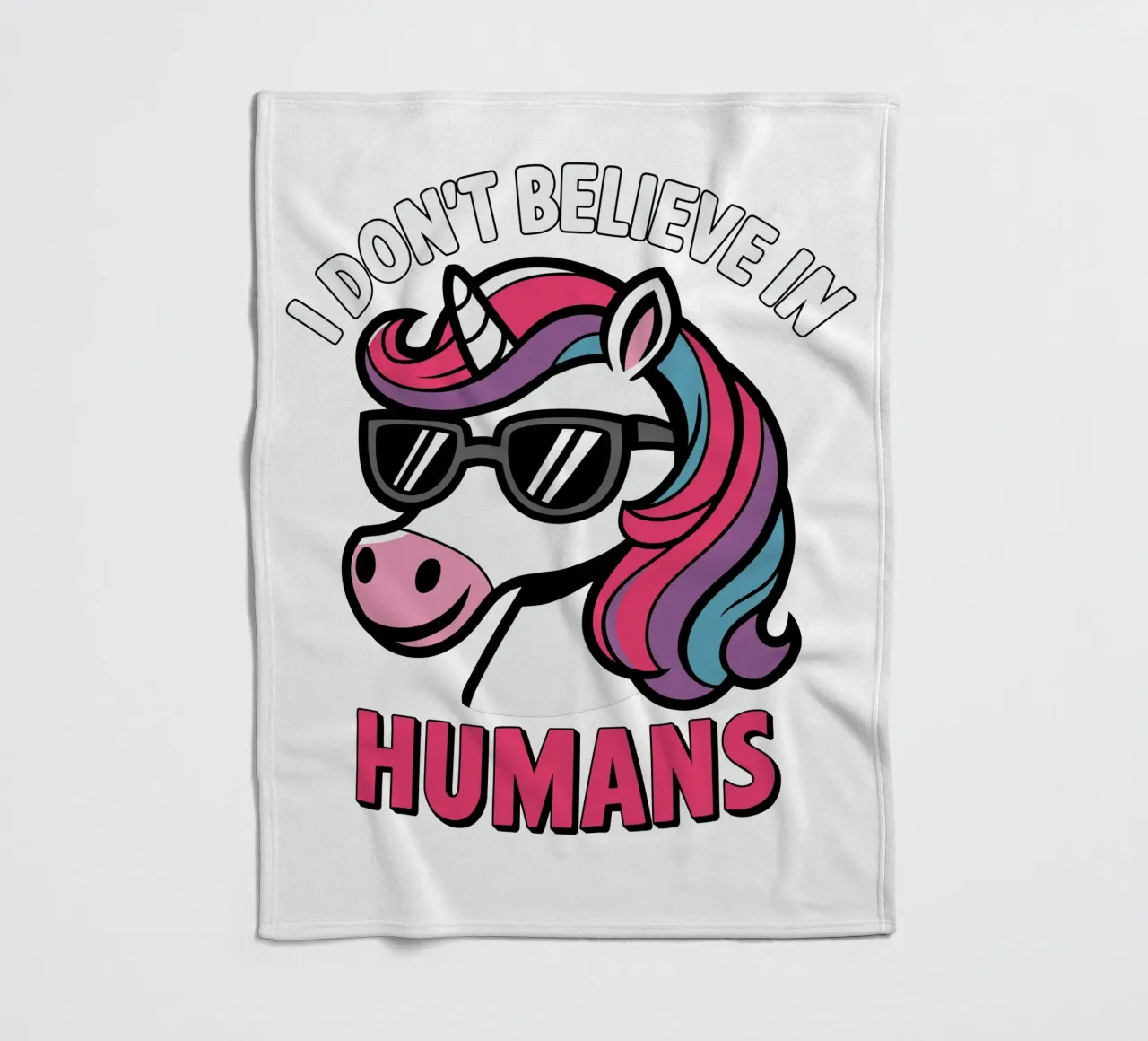 I don't believe in humans coperta in pile da edsonramosart