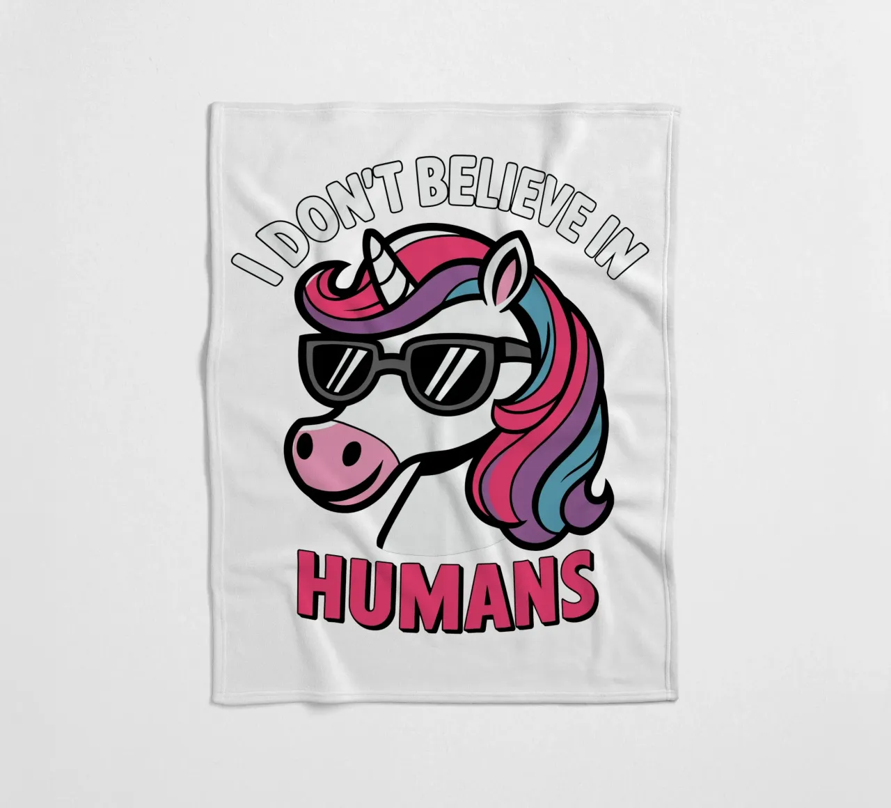 I don't believe in humans coperta in pile da edsonramosart