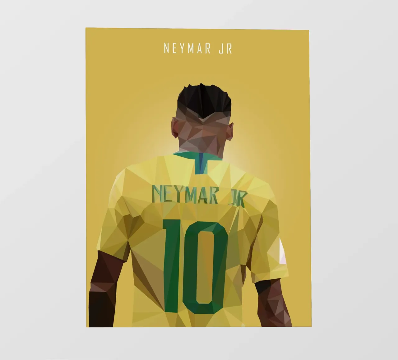 Neymar Jr. telo in pvc da Low poly art