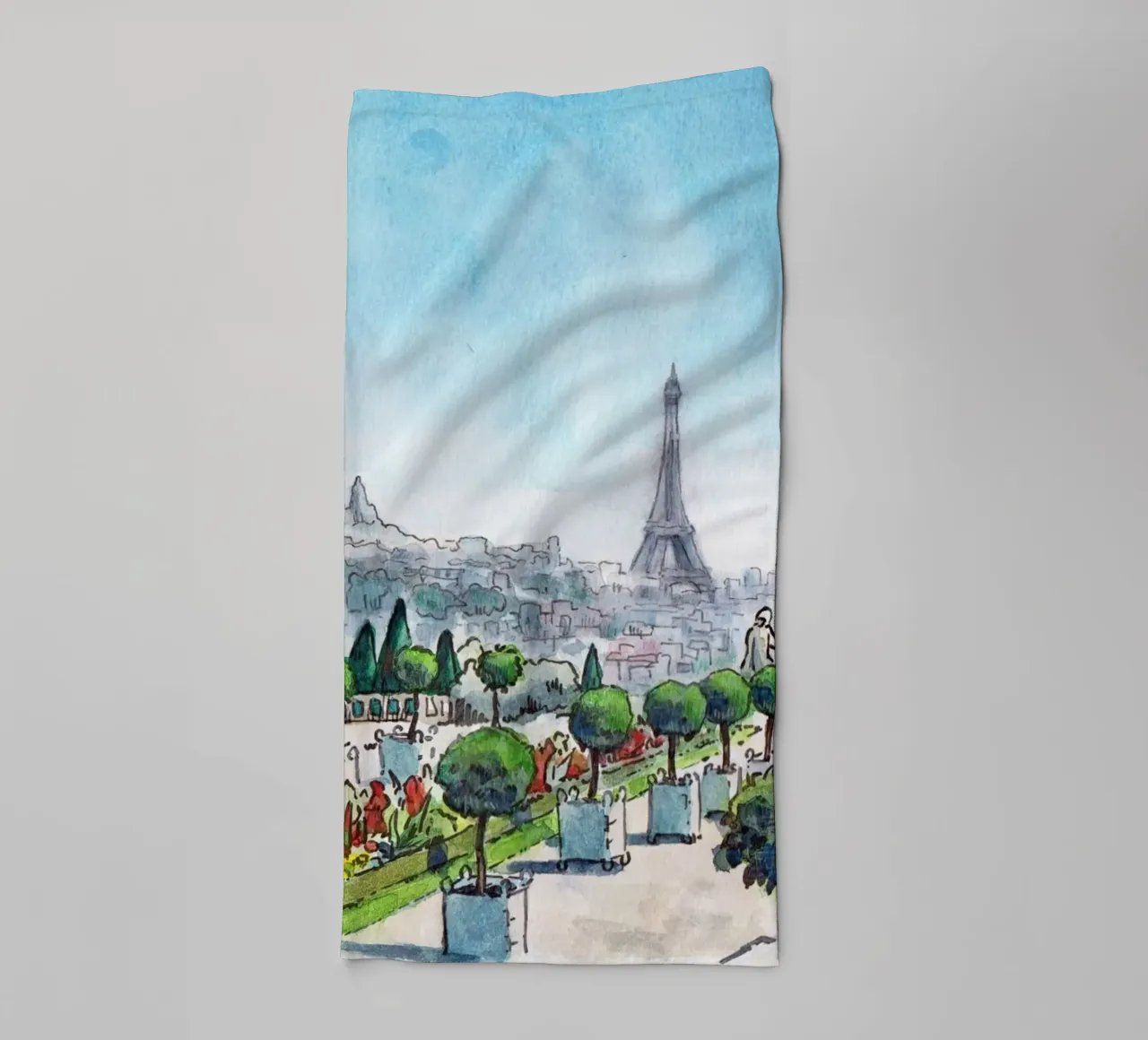 View from Saint-Cloud towel by C.WILL