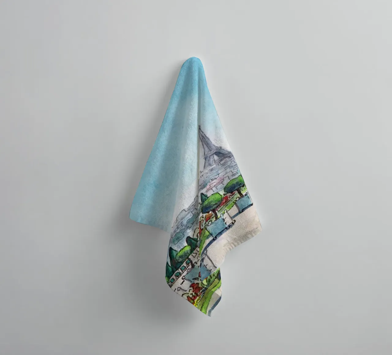 View from Saint-Cloud towel by C.WILL
