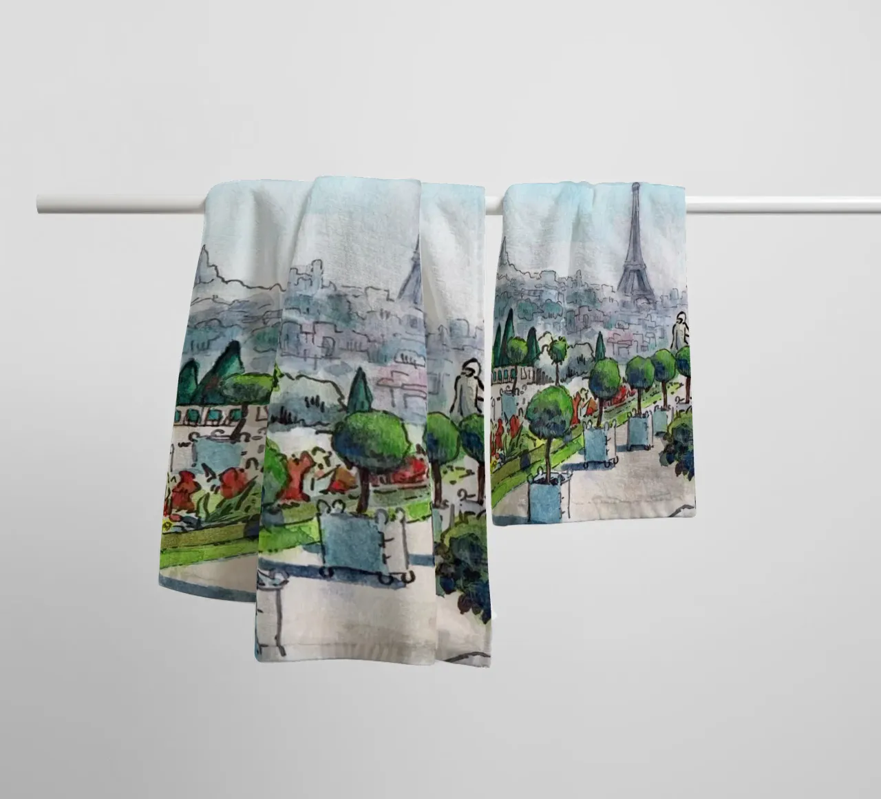 View from Saint-Cloud towel by C.WILL