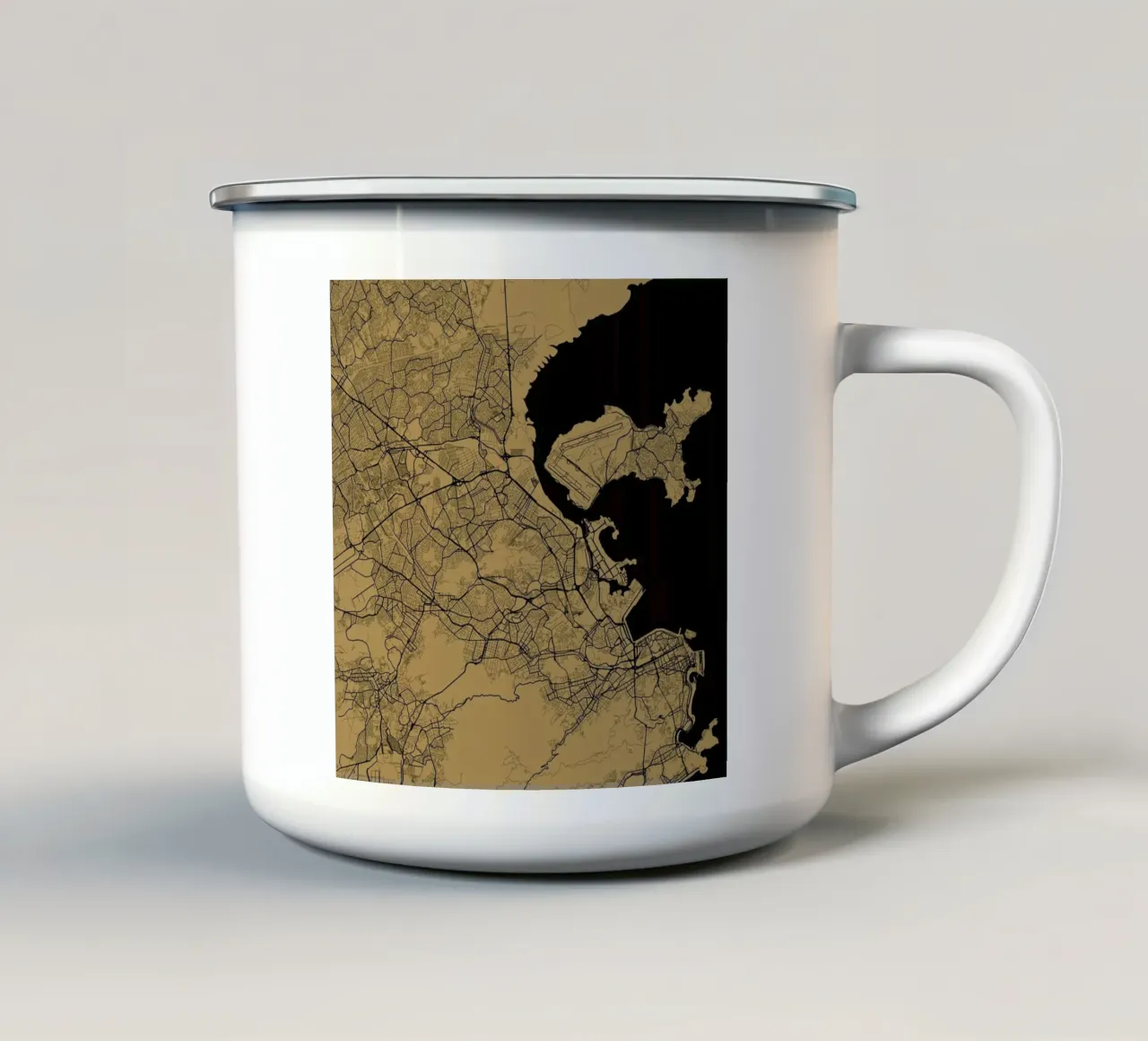 Rio Brown tazza in smalto da Urban Maps