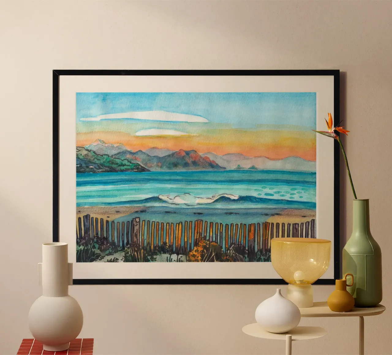 Spiaggia di Pampelonne, Ramatuelle poster da C.WILL