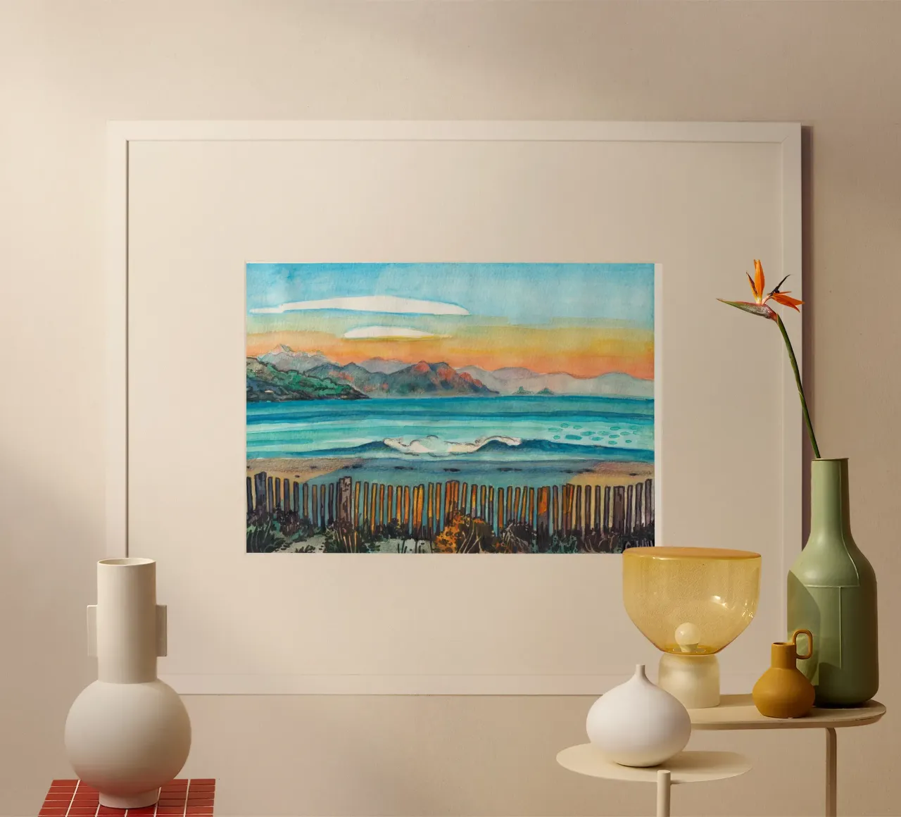 Spiaggia di Pampelonne, Ramatuelle poster da C.WILL